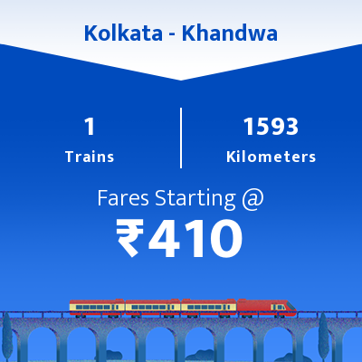 Kolkata To Khandwa Trains